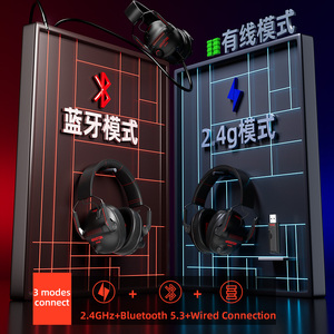 40mm Three Modes 7.1 Virtual Channel <strong>Wireless</strong> Headphone Microphone ENC Noise Cancel <strong>Game</strong> 2.4G Receiver for <strong>Bluetooth</strong> <strong>Headset</strong> - Product Image 5