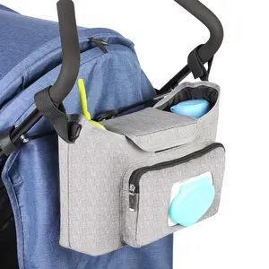 Stroller Diaper Bag Large Capacity Stroller Organizer Baby Diaper Organizer Caddy Baby Stroller Diaper Organizer Bag