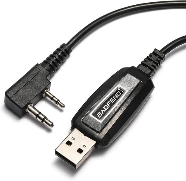 100% Original Baofeng Walkie Talkie USB Programming Cable for 2 Way Radio UV-5R BF-888s UV82 H777 K Port Driver With CD Software
