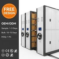 Système de classement moderne en acier, coulissant, mobile, compact, modulaire, grande capacité, durable, pour maison, bureau, appartement, hôtel, école, bibliothèque, hôpital