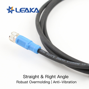 Leaka M8 3-pins A-gecodeerde kabelassemblage recht & rechthoekig mannelijke vrouwelijke sensor actuator kabelset rechtstreeks van de fabriek op maat gemaakt - Product Image 3