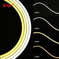 Tira de LED de Neón Flexible de Bajo Voltaje (12V/24V) de 5m, Curvable Verticalmente, para Decoración Interior e Iluminación de Contornos