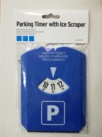 Pelle à neige et grattoir à glace avec disque de stationnement à minuterie 2-en-1 – Outil d'urgence pour l'entretien hivernal des voitures et la conformité au stationnement