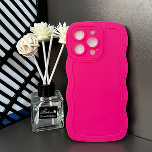 Coque de téléphone à motif de grande vague pour iPhone 15, coque souple antichoc de couleur unie pour iPhone 14 Pro/ 12/16 - Product Image 6