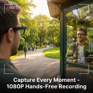 Gafas Inteligentes Temkong con IA, Cámara HD 1080P, Captura de Video y Fotos, Traducción en Tiempo Real, Grabación, Asistente IA, <span class=keywords><strong>Audio</strong></span> de Oreja Abierta - Product Image 4