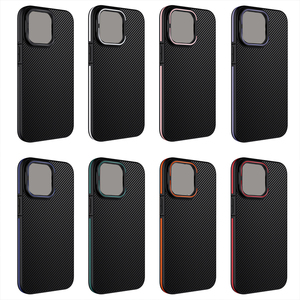 Gscase Carbon Hàn Mô Hình Thiết Kế Lai Cover Quay Lại Với Một Ống Kính Gắn Kết Nhiệm Vụ Nặng Nề Trường Hợp Điện Thoại Cho iPhone 16 Pro Max 15 Cộng Với - Product Image 4