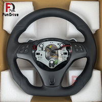 Volant en cuir personnalisé E Series E90 328i E60 E46 E87 E92 M3 E39 X5 E70 X6 E71 E82 E93 avec palettes de changement de vitesse pour BMW
