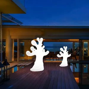 Ornamen teras lampu Motif, pencahayaan lanskap pohon seni abstrak patung bercahaya lentera lorong klub pribadi kerajinan ornamen teras
