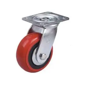 STATI UNITI e Corea vendita calda caster ruote £ 1000 5 Pollici heavy duty red caster con 113*98 millimetri piastra