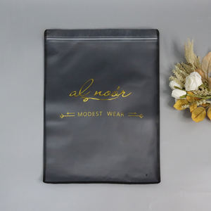Mattierte Benutzerdefinierte Logo-Reißverschlussbeutel für Kleidung Unterwäsche Verpackung für T-Shirt-Verpackung Kleidungsstücke Ziplock-Beutel - Product Image 2