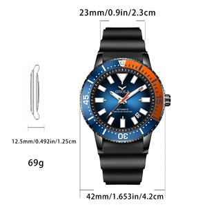 Drioshipping High Quality <b>Men's</b> Quartz <b>Sports</b> <b>Watch</b> Custom OEM Luxury Wrist Relogio Masculino With Silver Band Glass Dial Window - Product Image 6