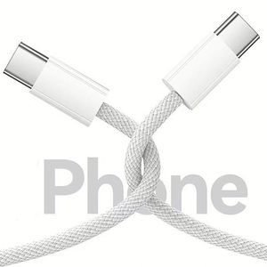 PD 60W 1m Fast Charging Usb c <b>Cable</b> Nylon Braided Fast Charging Type-C to Type-C Charger <b>Cable</b> with Box - Product Image 4