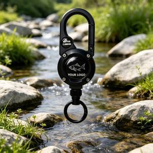 Llavero retráctil <span class=keywords><strong>YOYO</strong></span> de acero de alta calidad con LOGO personalizado, impermeable, antipérdida, para pesca, escalada y brújula - Product Image 2