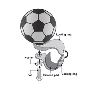 Bola de Refuerzo para Volante de Coche, 32 mm, Estilo Deportivo, Herramienta de Asistencia de Agarre de Resina - Product Image 3