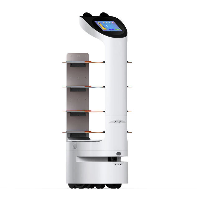 Longermay Intelligent Food Delivery Service Robots Automatic Navigation Remote Control Food Truck Restaurant and Hotel Use