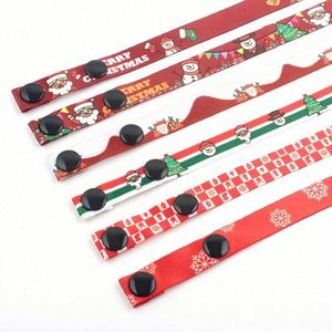 Face Masks Lanyard Strap Custom Logo Durable Beaded Button Christmas Polyester Sublimation Lanyard <b>Snap</b> <b>Hook</b> Disconnect Buckle - Product Image 4