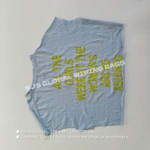 Trapos de Algodón de Colores con Absorción de Agua y Aceite de 50 LB, Trapos de Limpieza Industriales y Marinos, Trapos de Camisetas Recicladas de 25 kg para Limpieza - Product Image 3