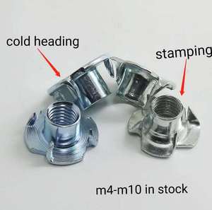 Écrou de meubles en acier au carbone, 4 griffes, 200 pièces, boulon de fermeture DIN1624, M6 <span class=keywords><strong>M8</strong></span> M10 - Product Image 3