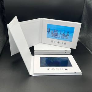 <span class=keywords><strong>Carte</strong></span> de vœux musicale vidéo 7 pouces avec lecture vidéo HD en option, grande mémoire 256 Mo, déclencheur magnétique, lecture en boucle, pour entreprise - Product Image 2