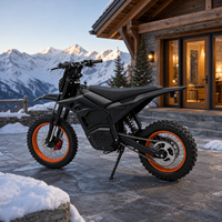 Moto électrique tout-terrain haute puissance 6000W 72V avec suspension intégrale pour enfants, moto électrique tout-terrain pour jeunes, E-Pit Bike