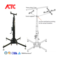 Support d'éclairage télescopique pliable robuste avec conception modulaire, capacité de charge de 250 kg pour les spectacles en plein air