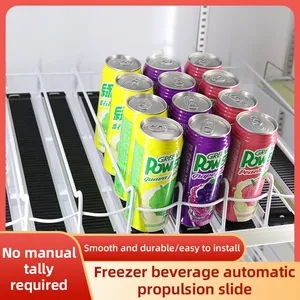 Estantes automáticos de rodillos de alimentación por gravedad, 1 Uds., estante de supermercado, Enfriador de bebidas, estante de exhibición - Product Image 5