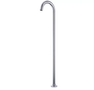 Robinet de lavabo monotrou de style moderne avec support au sol Robinet en laiton avec noyau de valve en céramique Robinet doseur à une poignée - Product Image 5