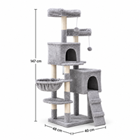 OEM Meilleures ventes Arbre à chat moderne avec double rampe à gratter pour chatons