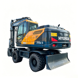 Excavatrice sur pneus Hyundai R210W-9 d'origine coréenne 2026, haute qualité et économique pour la construction routière - Product Image 3