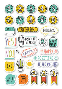 Planner מדבקה 240pcs בעבודת יד עבור Scrudy diy - Product Image 4