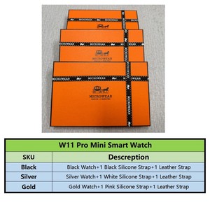 Montre connectée Microwear W11 Mini Pro Reloj Amoled Série 11, étanche IP68, réponse WhatsApp, IA <span class=keywords><strong>GTP</strong></span>, 46 mm, sport, W11 MP - Product Image 3