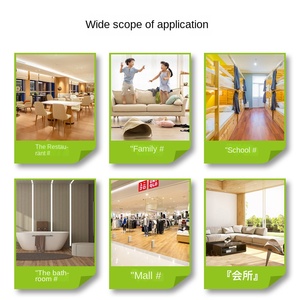 Serrure moderne 4MM SPC sol en <span class=keywords><strong>PVC</strong></span> étanche à l'humidité antidérapant en plastique résistant à l'usure chambre à coucher grande <span class=keywords><strong>dalle</strong></span> pour serrure de salon Stock - Product Image 5