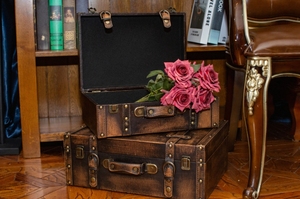 Hot Selling Customized <strong>Large</strong> Vintage Wooden Travel <strong>Storage</strong> Box Classic European Retro Antique Square Toy <strong>Trunk</strong> Functional - Product Image 4
