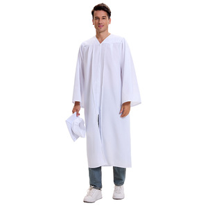 Túnica Blanca de Sacerdote para Hombre, Traje de Graduación para Iglesia, Disfraz para Actuaciones en Escenario, Fibra de Poliéster, Cuatro Estaciones, Primavera 2025 - Product Image 2