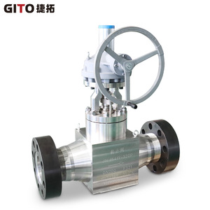 Válvula de Compuerta con Brida de Alta Presión GITO DN200 F321, Roscada Forjada, para Agua a Alta Temperatura, Accionamiento Manual - Product Image 2