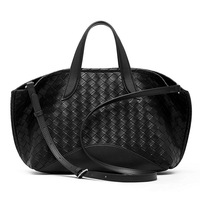 Sac fourre-tout tissé en cuir véritable au design de niche pour femme, avec fermeture éclair, style urbain, nouveau modèle 2026, polyvalent, pour les trajets quotidiens, grande capacité