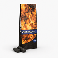 Sac en papier kraft naturel grand format avec doublure intérieure de qualité alimentaire pour charbon de bois, idéal pour barbecue, restaurant, entrepôt, maison