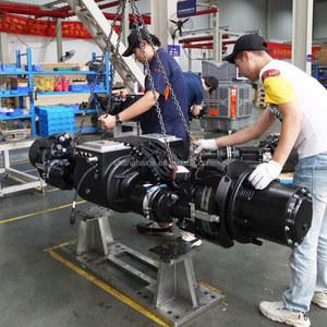มอเตอร์ไฟฟ้าแบบซิงโครนัสแม่เหล็ก 60KW คุณภาพ OEM แบบกำหนดเองได้ของ Brogen พร้อมมาตรฐาน IP67 รับประกัน 5 ปี สำหรับเพลาล้อหลังรถยนต์ไฟฟ้า 2.5 ตัน ระบบระบายความร้อนด้วยน้ำ - Product Image 4