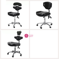 Chaise de salon en cuir de beauté Yicheng Beauty Wholesale, tabouret de technicien avec roulettes robustes, tabouret de salon réglable à bas prix