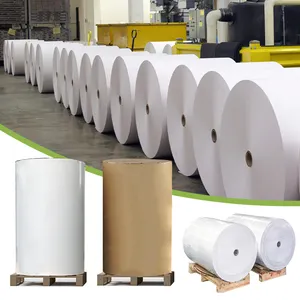 Termal kağıt üreticisi 48gsm 55gsm 58gsm 60gsm 65gsm termal kağıt jumbo rulo