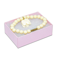 Boîte à bijoux avec logo personnalisé Boîte à bijoux avec logo personnalisé en or et argent