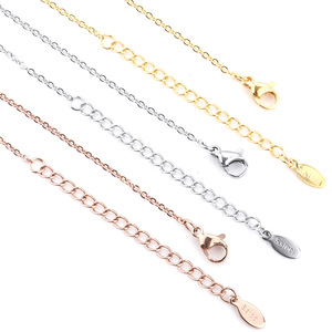 Stainless Steel <b>Cross</b> <b>Chain</b> Necklace 18k Gold Rose Gold Silver Clavicle <b>Chain</b> Unisex Gift Jewelry H1155 - Product Image 5