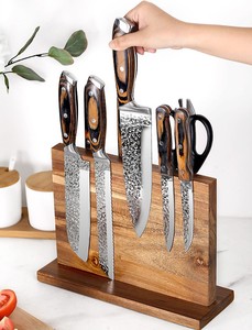 Porte-<span class=keywords><strong>couteau</strong></span> magnétique Double face en bois, support de rangement pour couteaux de cuisine, porte-outils magnétique - Product Image 3