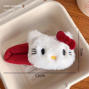 Lindo Oso de dibujos animados de peluche y horquilla de conejito grande 5cm BB Clip Material de acetato estilo dulce para Niñas para fiestas - Product Image 6