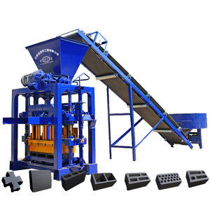 Mesin Pembuat Bata Beton Manual Kecil HF Brick Machinery QTJ4-35B2 Garansi 1 Tahun Material Industri - Product Image 1