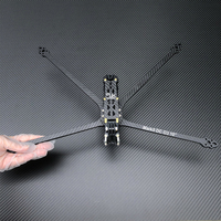 Kit de châssis en fibre de carbone sergé mat RJXHOBBY Mark5 DC O3 10 pouces 466 mm pour drone de course FPV RC