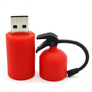 Clé USB 2.0 en PVC personnalisable de 8 Go, chiffrée, style extincteur, avec design de dessin animé, cadeau promotionnel - Product Image 1