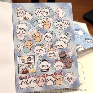 Livre d'autocollants mignons Chiikawa Usagi Hachiware, autocollants de dessin animé Kawaii, autocollants DIY pour journal, scrapbooking, autocollants d'anime pour filles, fournitures scolaires - Product Image 2