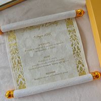 Ensemble d'invitations de mariage en velours pour cérémonie de mariage, motif vintage en feuille d'or avec boîte cadeau et carte de menu