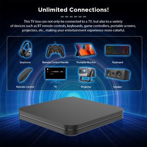 2025 miglior Allwinner H618 ATV Tv Box 4K 2GB 16 2.4g 5g Dual Wifi Android 14 voce telecomando <span class=keywords><strong>Internet</strong></span> - Product Image 5